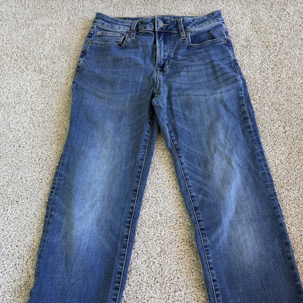 American Eagle Original Bootcut Flex Jeans Mens 30x36 Med Wash Denim Stretch